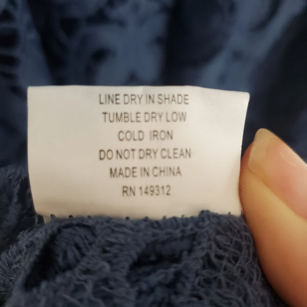 Selfie Leslie NWT blue mermaid dress lace overlay US large - Picture 4 of 7